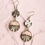 Golden Sunrise Statement Drop Earrings