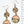Golden Sunrise Statement Drop Earrings