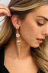Golden Sunrise Artisan Beaded Drop Earrings