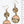 Golden Sunrise Statement Drop Earrings