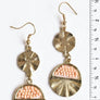 Golden Sunrise Artisan Beaded Drop Earrings