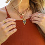 Carnelian & Brown Agate Suede Layered Necklace