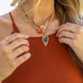 Carnelian & Brown Agate Suede Layered Necklace