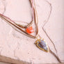 Carnelian & Brown Agate Suede Layered Necklace