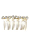 Sunflower Rhinestone Pearls String Comb