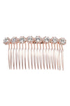 Sunflower Rhinestone Pearls String Comb