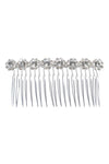 Sunflower Rhinestone Pearls String Comb