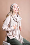 Cozy Boucle Knit Pom Beanie Winter Hat