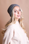 Cozy Boucle Knit Pom Beanie Winter Hat