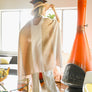 Tone On Tone Stripe Bohemian Ruana Wrap