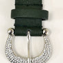 Adjustable Leather Fit Studded Leaf Decal Belt