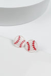 VARIETY OF SPORTS BALL EPOXY STUD EARRINGS