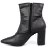 Pointed Toe Bootie with a Block Heel