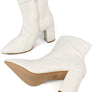 Pointed Toe Bootie with a Block Heel
