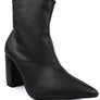 Pointed Toe Bootie with a Block Heel