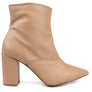 Pointed Toe Bootie with a Block Heel