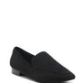 JULIA LEATHER POINTED LOAFERS