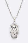 Stainless Steel Skull Pendant Necklace