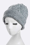 Wool Blend Slouchy Fit Cuffed Beanie