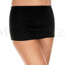 Plain mini skirt