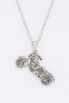 Stainless Steel Motorcycle Pendant Necklace