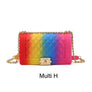 LARGE SIZE MODERN CROSSBODY RAINBOW JELLY BAG