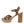 RAG&CO CHYPRE HIGH HEELED BLOCK SANDAL IN TAN