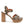 RAG&CO CHYPRE HIGH HEELED BLOCK SANDAL IN TAN