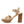 RAG&CO CHOUPETTE SUEDE LEATHER BLOCK HEELED SANDAL