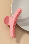 Matte finish curve shape jumbo hair claw clip