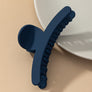 Matte finish curve shape jumbo hair claw clip