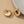 Lightweight puffy clam shell pattern hoop earrings
