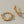 Premium brass chain shape huggie hoop earrings