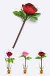 Glitter Rose Planter Iconic Pen Set