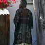 Floral Lace Textured Kimono