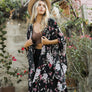 Floral Butterfly Sleeve Kimono Wrap - Chic Style