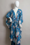 Floral Butterfly Sleeve Kimono Wrap - Chic Style