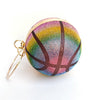 CUTE SPARKLING BALL RHINESTONE BASKETBALL BAG