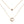 Tiny A to F Double Layered Initial CZ Necklace