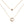 Tiny A to F Double Layered Initial CZ Necklace