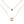 Tiny A to F Double Layered Initial CZ Necklace