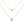 Tiny A to F Double Layered Initial CZ Necklace