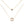 Tiny A to F Double Layered Initial CZ Necklace