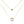 Tiny A to F Double Layered Initial CZ Necklace