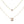 Tiny A to F Double Layered Initial CZ Necklace