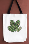 3 Green Hearts St Patrick's Day Tote Bag