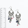 Dangling Rose Quartz Fringe Earrings Tassel Chic
