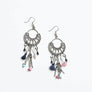 Dangling Rose Quartz Fringe Earrings Tassel Chic