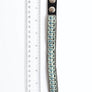 Woven Velvet Snap Bracelet With Beaded Design