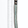 Woven Velvet Snap Bracelet With Beaded Design